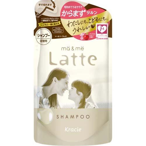 Ma & Me Latte Premium W Milk Protein Blend Shampoo Refill 360ml - Apple & Peony - Harajuku Culture Japan - Japanease Products Store Beauty and Stationery