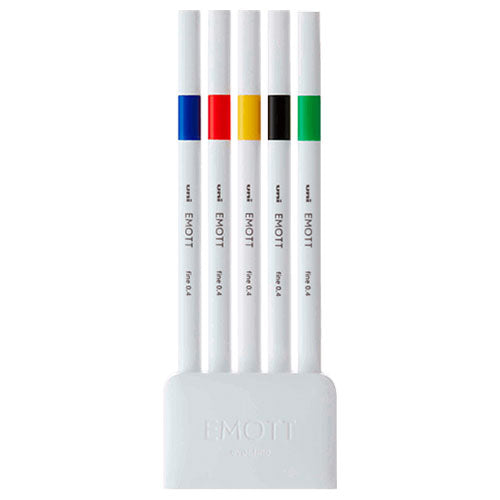 Uni Water-Based Felt‐Tip Pen 5 Color Set EMOTT Ever Fine - Harajuku Culture Japan - Japanease Products Store Beauty and Stationery