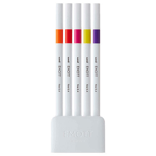 Uni Water-Based Felt‐Tip Pen 5 Color Set EMOTT Ever Fine - Harajuku Culture Japan - Japanease Products Store Beauty and Stationery