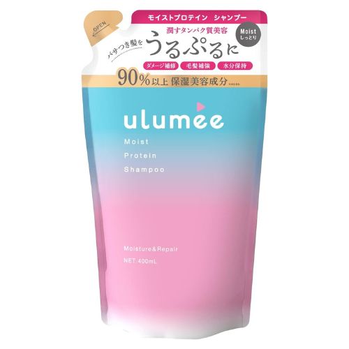 Ulumee Moist Protein Shampoo - 400ml - Refill - Harajuku Culture Japan - Japanease Products Store Beauty and Stationery