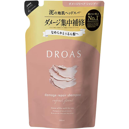 DROAS Damage Repair Shampoo - 350ml - Refill - Harajuku Culture Japan - Japanease Products Store Beauty and Stationery