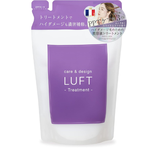 LUFT High Damage Repair Type White Musk Scent Treatment 410mL- Refill - Harajuku Culture Japan - Japanease Products Store Beauty and Stationery