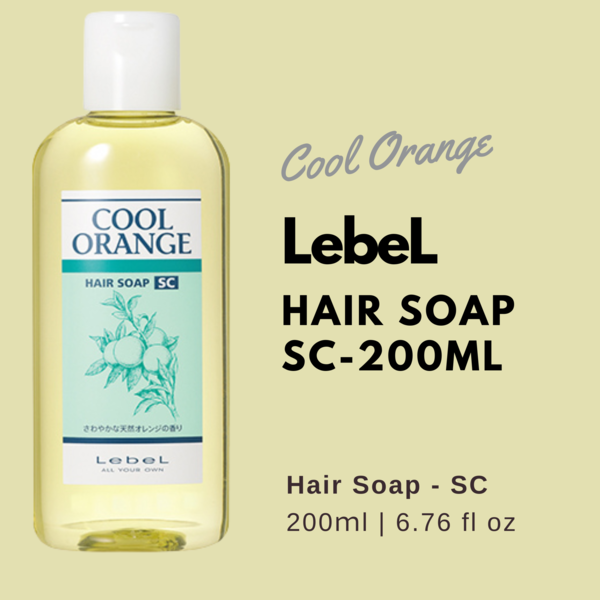 Lebel Cool Orange Hair Soap SC (Super Cool Type) -200ml - Harajuku Culture Japan - Japanease Products Store Beauty and Stationery