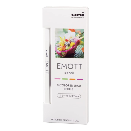 Uni Color Pencil Refill 4 Coloe Set EMOTT Pencil - 0.9mm - Harajuku Culture Japan - Japanease Products Store Beauty and Stationery
