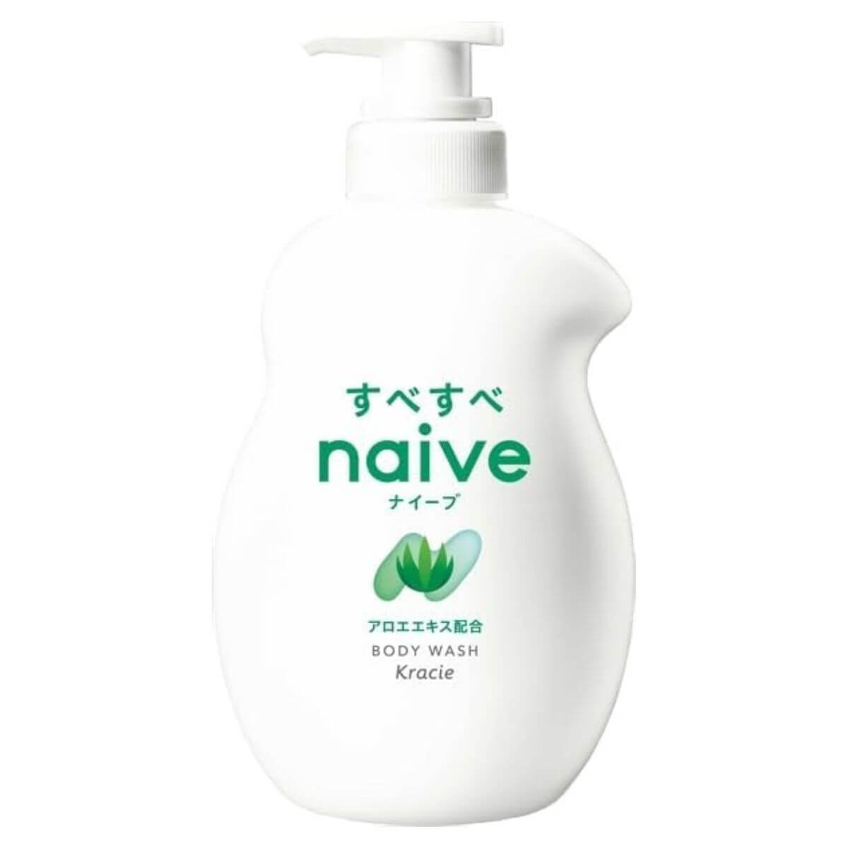 Kracie naive Body Soap  Liquid Type With Aloe Extract - 530mL - Harajuku Culture Japan - Japanease Products Store Beauty and Stationery