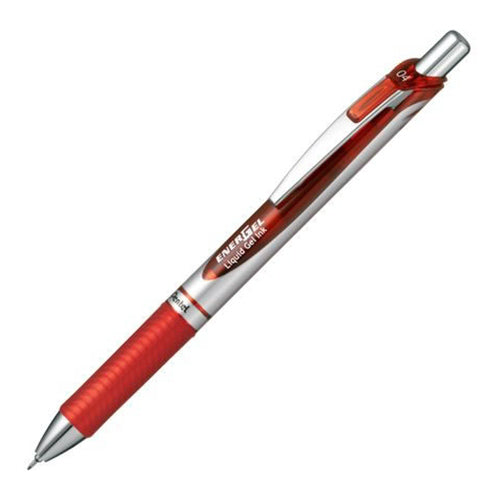 Pentel EnerGel Silver - Red Ink - Harajuku Culture Japan - Japanease Products Store Beauty and Stationery
