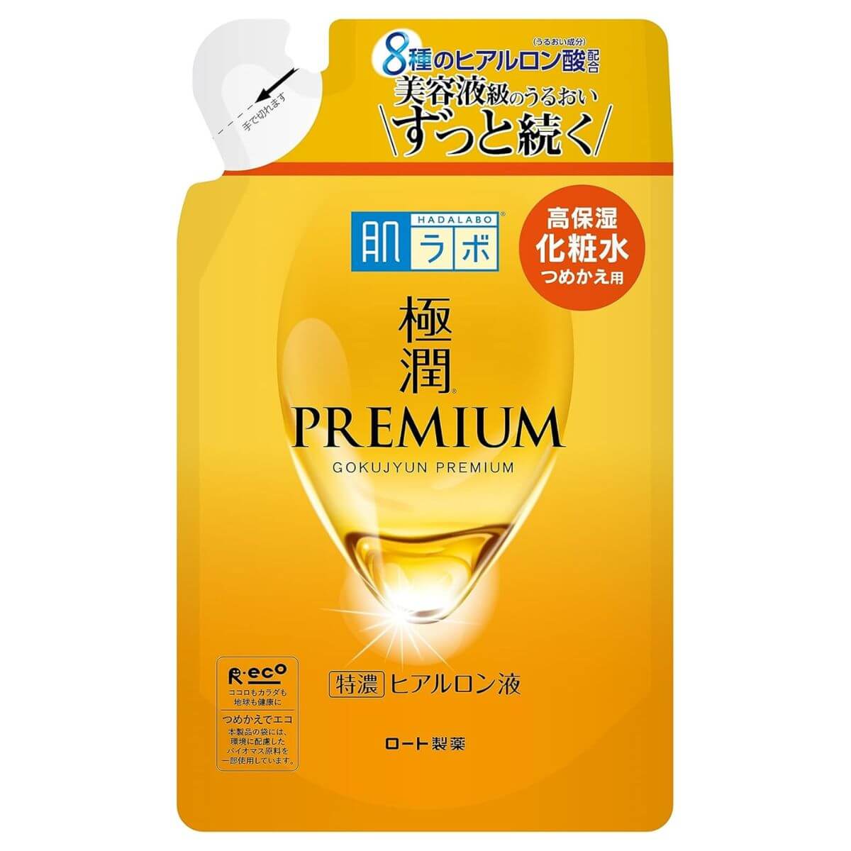 Rohto Hadalabo Gokujun Premium Hyaluronic Essence Face Lotion - 170ml