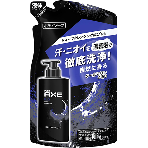 Axe Fragrance Body Soap Essence 400g - Refill - Black - Harajuku Culture Japan - Japanease Products Store Beauty and Stationery