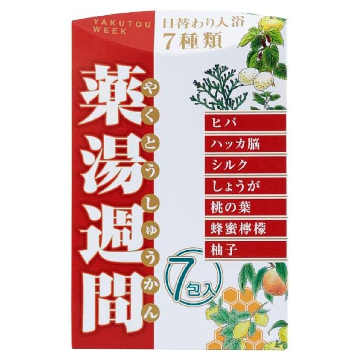 Original Medicinal Bath Salts Yakutou Assortment - 30g × 7pcs