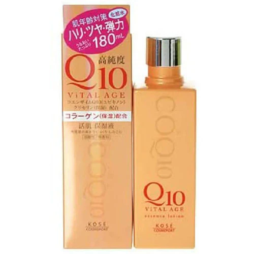 Kose Vital Age Q10 Facial Lotion - 180ml - Harajuku Culture Japan - Japanease Products Store Beauty and Stationery