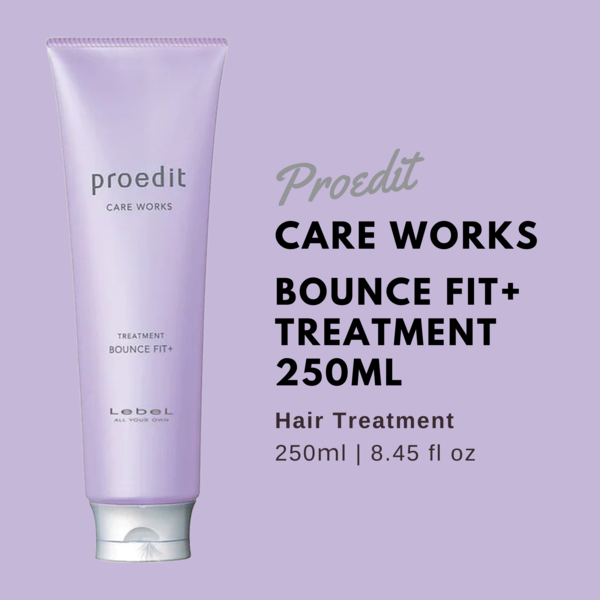 Lebel Proedit Care Works Hair Ttreatment Bounce Fit Plus - 250ml - Harajuku Culture Japan - Japanease Products Store Beauty and Stationery