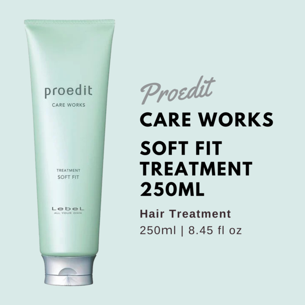 Lebel Proedit Care Works Hair Ttreatment Soft Fit - 250ml - Harajuku Culture Japan - Japanease Products Store Beauty and Stationery