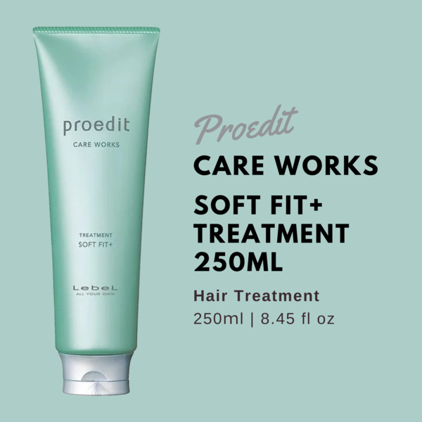 Lebel Proedit Care Works Hair Ttreatment Soft Fit Plus - 250ml - Harajuku Culture Japan - Japanease Products Store Beauty and Stationery