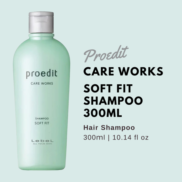 Lebel Proedit Care Works Shampoo Soft Fit - 300ml - Harajuku Culture Japan - Japanease Products Store Beauty and Stationery