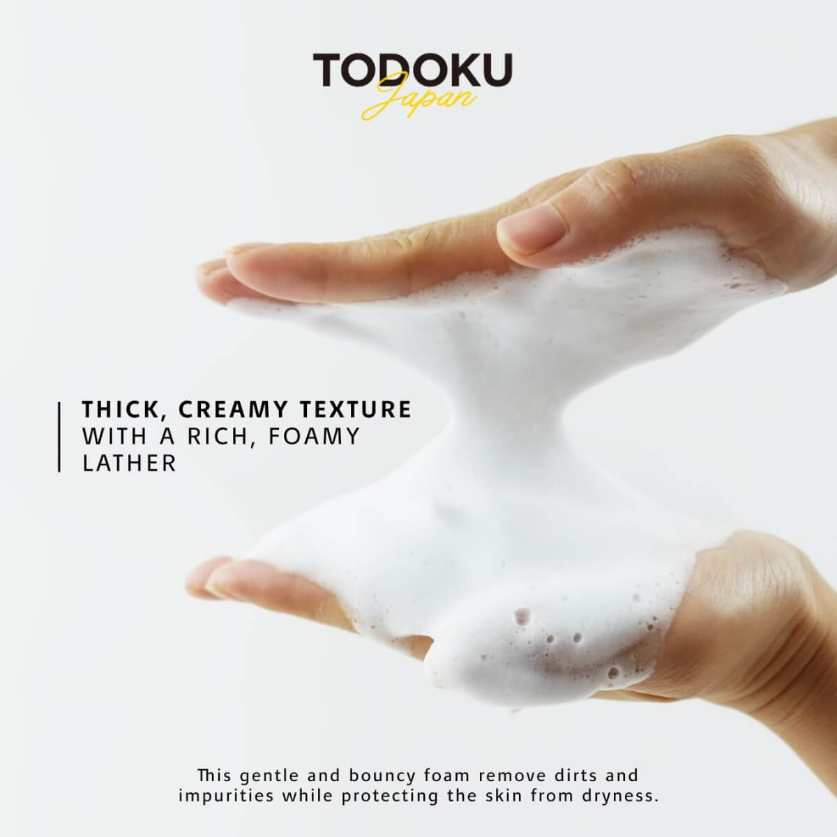 TODOKU JAPAN Deep Moist Honey Face Wash  - Hydrating Japanese Cleanser with Honey .7