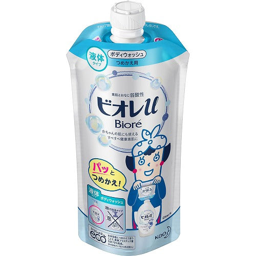 Biore U Body Wash Refill 340ml - Fresh Floral Scent - Harajuku Culture Japan - Japanease Products Store Beauty and Stationery