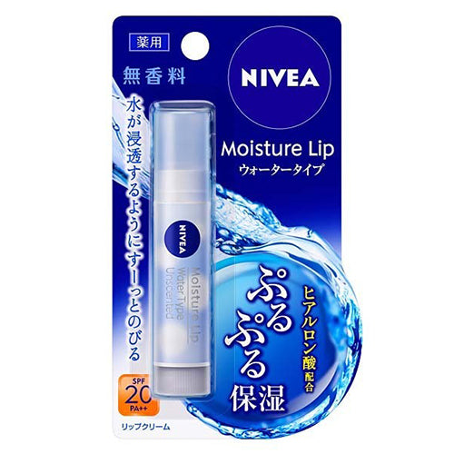 Nivea Moisture Lip Water Type 3.5g SPF20 PA++ - No fragrance - Harajuku Culture Japan - Japanease Products Store Beauty and Stationery