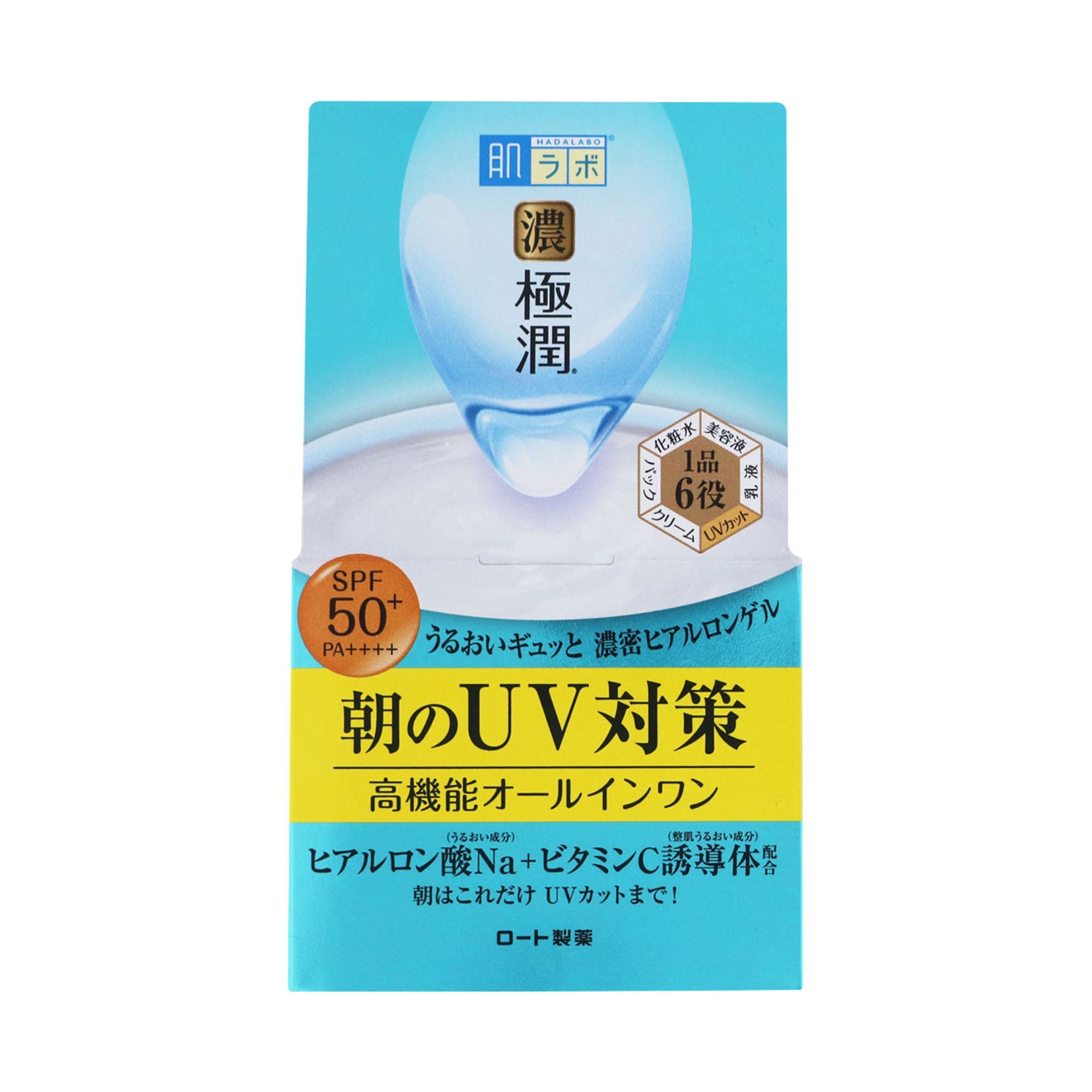Rohto Hadalabo Gokujun UV Whitening Gel - 90g - Harajuku Culture Japan - Japanease Products Store Beauty and Stationery