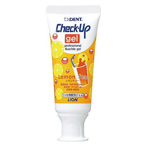 Lion Dent. Check-Up Gel Toothpaste - 60g - Lemon Tea - Harajuku Culture Japan - Japanease Products Store Beauty and Stationery