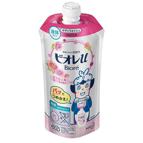 Biore U Body Wash Refill 340ml - Angel Rose Scent - Harajuku Culture Japan - Japanease Products Store Beauty and Stationery