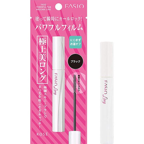 Kose Fasio Powerful Film Mascara Long 5g - Black - Harajuku Culture Japan - Japanease Products Store Beauty and Stationery