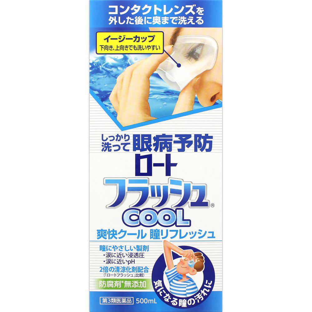 Rohto Eye Wash Flash Cool - 500ml - Harajuku Culture Japan - Japanease Products Store Beauty and Stationery