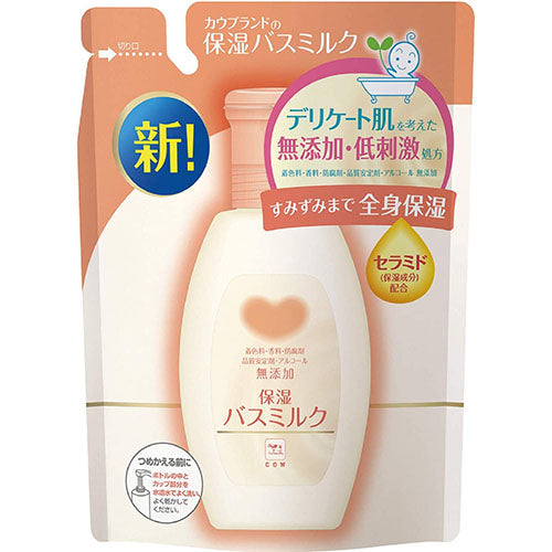 Cow Brand Additive Free Moisturizing Bath Milk 480ml - Refill - Harajuku Culture Japan - Japanease Products Store Beauty and Stationery