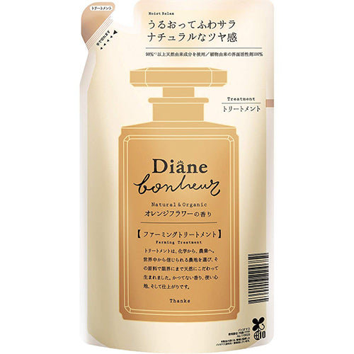 Moist Diane Bonheur Hair Ttreatment 400ml - Orange Flower - Refill - Harajuku Culture Japan - Japanease Products Store Beauty and Stationery