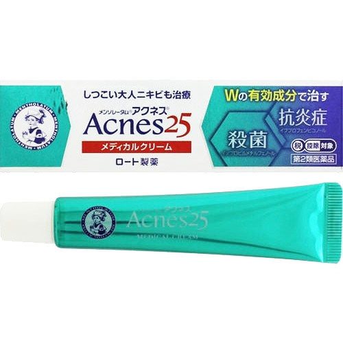Mentholatum Acnes 25 Medical Cream - 16g - Harajuku Culture Japan - Japanease Products Store Beauty and Stationery