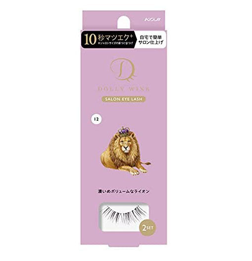 KOJI DOLLY WINK Salon Eye Lash No12 Dark And Voluminous Lion - Harajuku Culture Japan - Japanease Products Store Beauty and Stationery