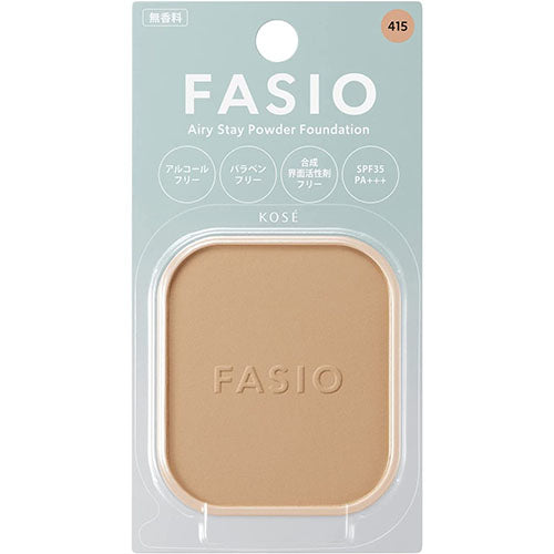 Kose Fasio Airy Stay Powder Foundation 10g -Healthy Ocher - Harajuku Culture Japan - Japanease Products Store Beauty and Stationery