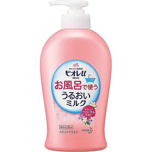 Biore U Inbath Moisture Milk - 300ml - Floral Scent - Harajuku Culture Japan - Japanease Products Store Beauty and Stationery