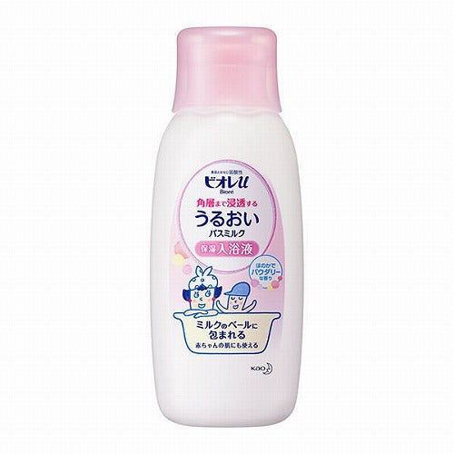 Biore U Moisturizing Bath Milk 600ml - Powdery - Harajuku Culture Japan - Japanease Products Store Beauty and Stationery