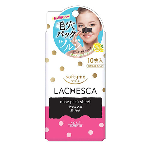 Kose Softymo Lachesca Nose Pack- 1box for 10sheets - Harajuku Culture Japan - Japanease Products Store Beauty and Stationery