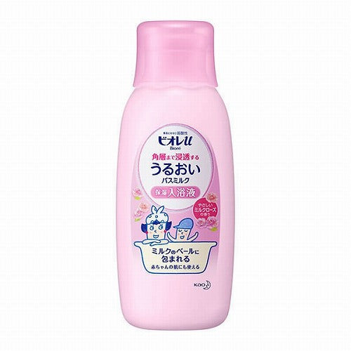 Biore U Moisturizing Bath Milk 600ml - Rose - Harajuku Culture Japan - Japanease Products Store Beauty and Stationery