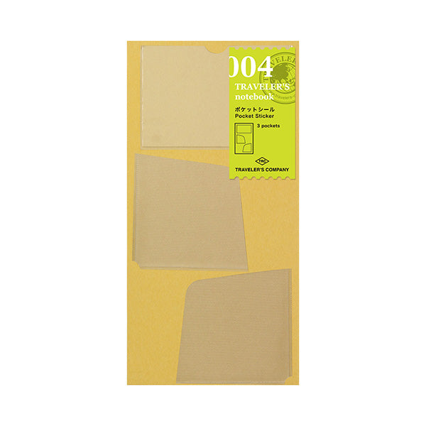 Midori Traveler's Note Book Regular Size Refill 004 - Pocket Sticker - Harajuku Culture Japan - Japanease Products Store Beauty and Stationery