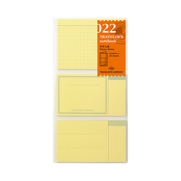 Midori Traveler's Note Book Regular Size Refill 022 - Sticky Notes - Harajuku Culture Japan - Japanease Products Store Beauty and Stationery