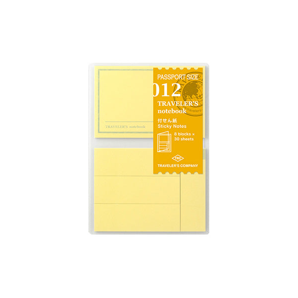Midori Traveler's Note Book Passport Size Refill 012 - Sticky Notes - Harajuku Culture Japan - Japanease Products Store Beauty and Stationery