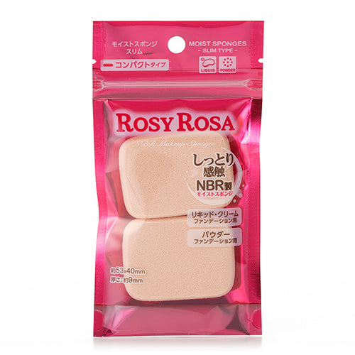 Rosy Rosa Moist Sponge - Slim - 2P - Harajuku Culture Japan - Japanease Products Store Beauty and Stationery