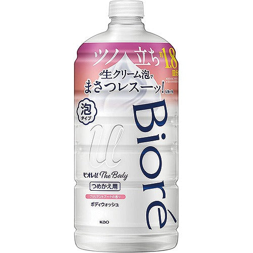 Biore U The Body Foam Body Wash - Refill - 780ml - Brilliant Bouquet - Harajuku Culture Japan - Japanease Products Store Beauty and Stationery