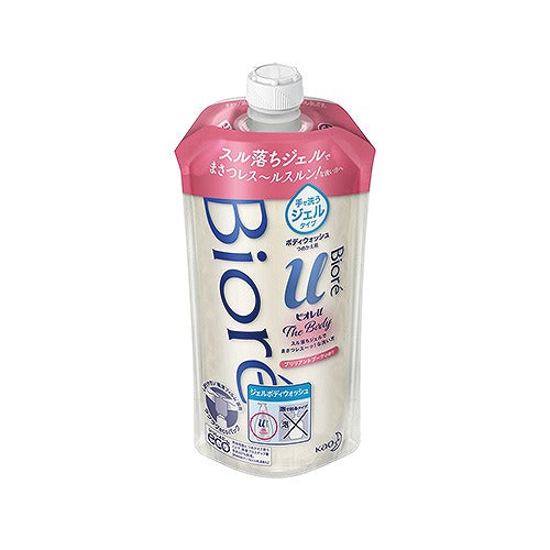 Biore U The Body Gel Body Wash - Refill - 340ml - Brilliant Bouquet - Harajuku Culture Japan - Japanease Products Store Beauty and Stationery