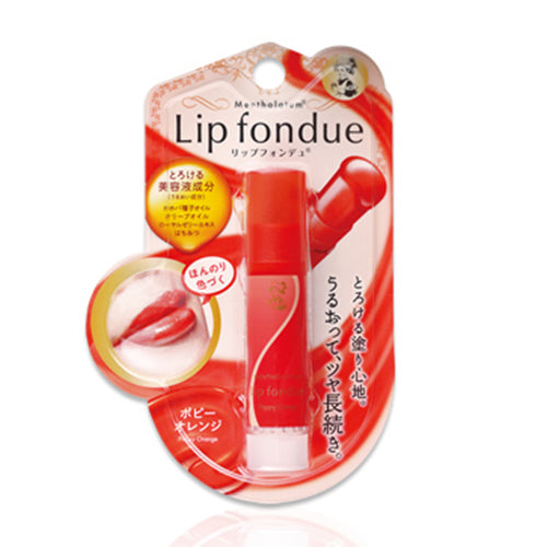 Rohto Mentholatum Lip Fondue 4.2g - Poppy Orange - Harajuku Culture Japan - Japanease Products Store Beauty and Stationery