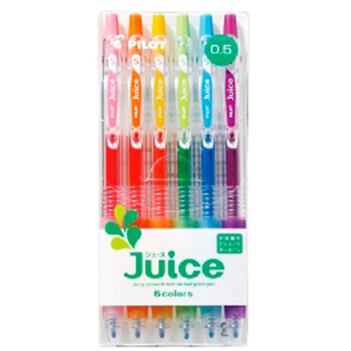 Pilot Ballpoint Pen Juice - 0.5mm- 6 Colors Set - Harajuku Culture Japan - Japanease Products Store Beauty and Stationery