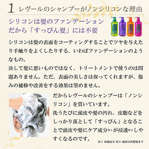 Rêveur Revival Moist & Gloss Non-Silicone Hair Shampoo - 500ml - Harajuku Culture Japan - Japanease Products Store Beauty and Stationery