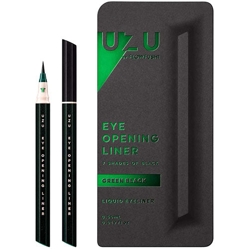 UZU By Flowfushi Eye Opening Liner 7 Shades Of Black - Green Black - Harajuku Culture Japan - Japanease Products Store Beauty and Stationery