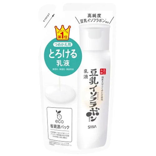 Sana Nameraka Honpo Sana Soy Milk Isoflavone Facial Milky Lotion NC 130ml - Refill - Harajuku Culture Japan - Japanease Products Store Beauty and Stationery