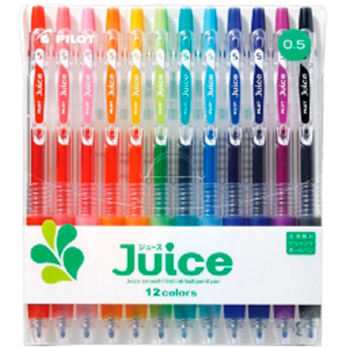Pilot Ballpoint Pen Juice - 0.5mm - 12 Colors Set - Harajuku Culture Japan - Japanease Products Store Beauty and Stationery