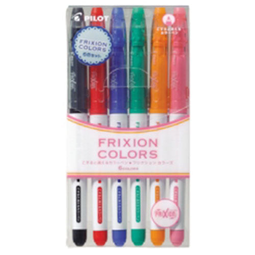 Pilot Color Felt-tip Pen Frixion Colors - 0.6mm - 6 Clors Set3 - Harajuku Culture Japan - Japanease Products Store Beauty and Stationery