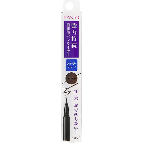 Kose Fasio Powerful Stay Slim Liquid Liner 0.7ml - Brown - Harajuku Culture Japan - Japanease Products Store Beauty and Stationery