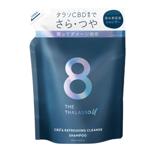 8 THE THALASSO (Eight The Thalasso) U Refreshing Shampoo - Refill - 400ml - Harajuku Culture Japan - Japanease Products Store Beauty and Stationery